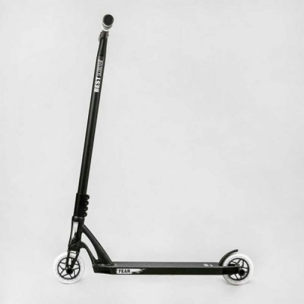 Самокат трюковий "Best Scooter" FEAR, SCS-система, ПЕГІ, алюмінієвий диск та дека, колеса PU, d=115 мм, ширина керма 58 см