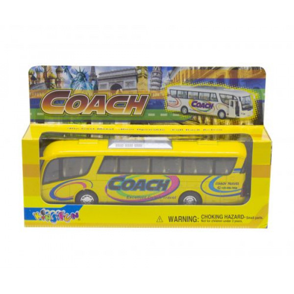 Інерційний автобус "Coach" (жовтий)