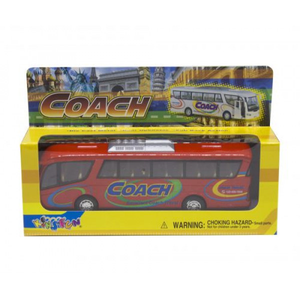 Інерційний автобус "Coach" (червоний)