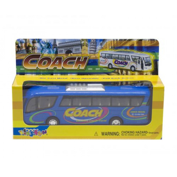 Інерційний автобус "Coach" (синій)
