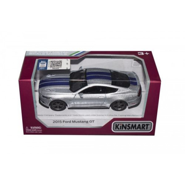 Машинка KINSMART "Ford Mustang GT" (срібляста)