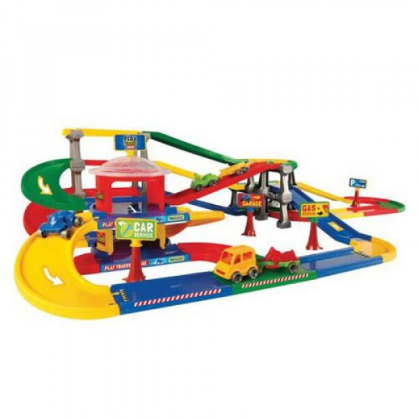 Паркінг з трасою "Play Tracks Garage", 61 деталь, 9,1 метрів