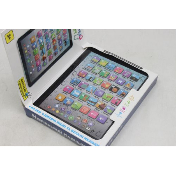 Планшет з абеткою TK 00921 (60) "WToys", ОЗВУЧУВАННЯ УКРАЇНСЬКОЮ МОВОЮ, абетка, слова, вірші, загадки, казки, пісні, скоромовки, у коробці