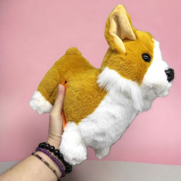 Мʼяка іграшка зі звуком "Коргі", 24 см