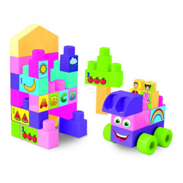 Конструктор "Big Blocks", 26 ел, рожевий