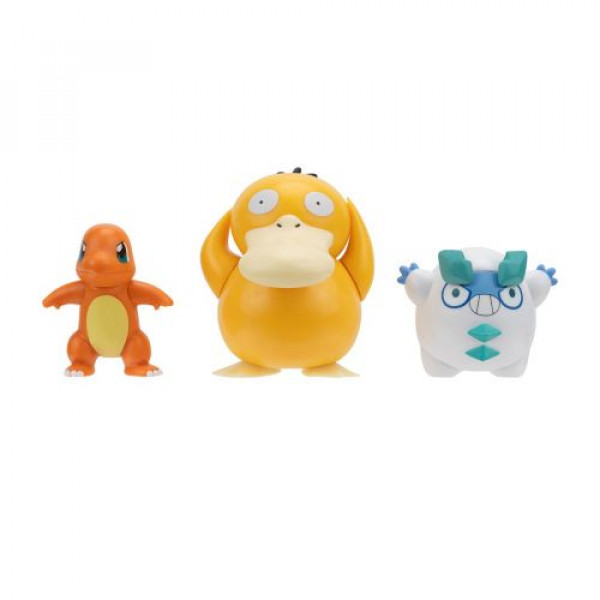 Набір ігрових фігурок Pokemon W19 - Чармандер, Галарський Дарумака, Псайдак