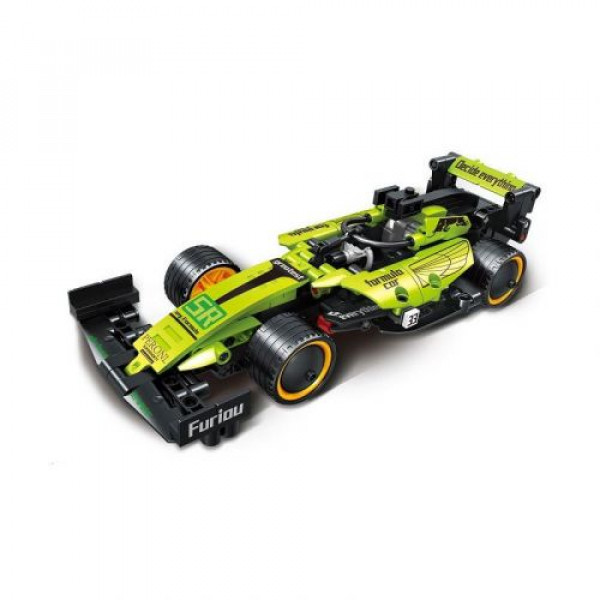 Конструктор 285 деталей, “Спортивна машина”, інерція, масштаб 1:18, в коробці