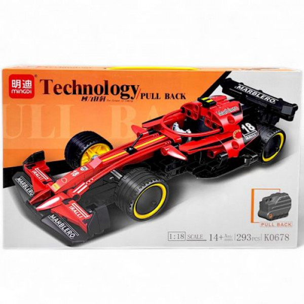 Конструктор “Спортивна машина” (293 деталі), інерція, масштаб 1:18