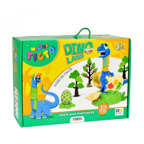 Набір для творчості "Містер тісто. Dino Land", українською мовою