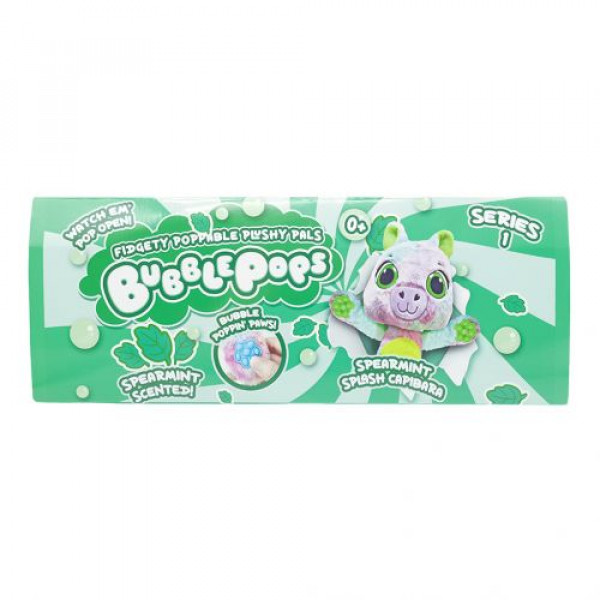 М’яка іграшка з ароматом "Мʼятна капібара" (34 см) Bubble Pops