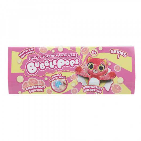 М’яка іграшка з ароматом "Грейпфрутова кішка" (34 см) Bubble Pops