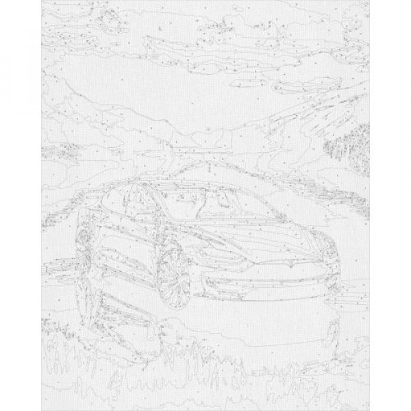 Картина по номерах "Авто Тесла" 40x50 см