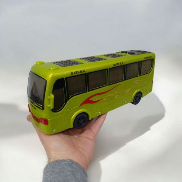 Автобус музичний, 2 кольори мікс, звук,світло,короб. 30,5*9*12,5см.