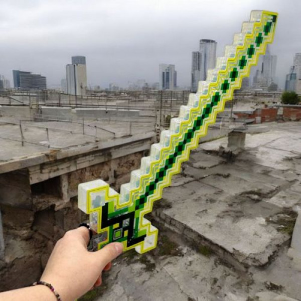 Меч "Майнкрафт/Minecraft" 58,5 см (світло, звук) зелений