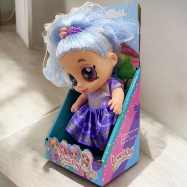 Лялька "Lovely Doll", висота - 20 см, блакитна