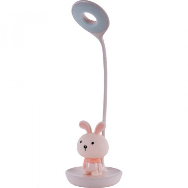 Настільна лампа LED з акумулятором Bunny, рожевий