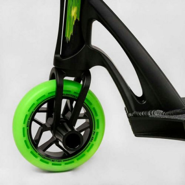 Самокат трюковий "Best Scooter" FEAR, SCS-система, ПЕГИ, алюмінієвий диск та дека, колеса PU, d=115 мм, ширина керма 58 см