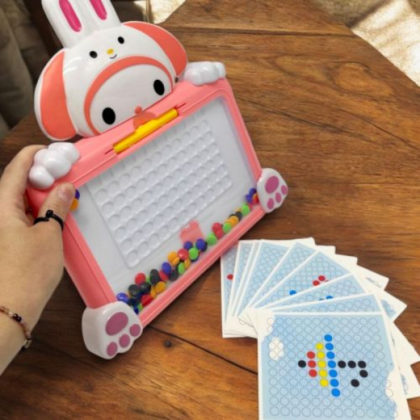 Магнітна мозаїка "Sanrio" магнітна дошка, стилус, картки з завданнями
