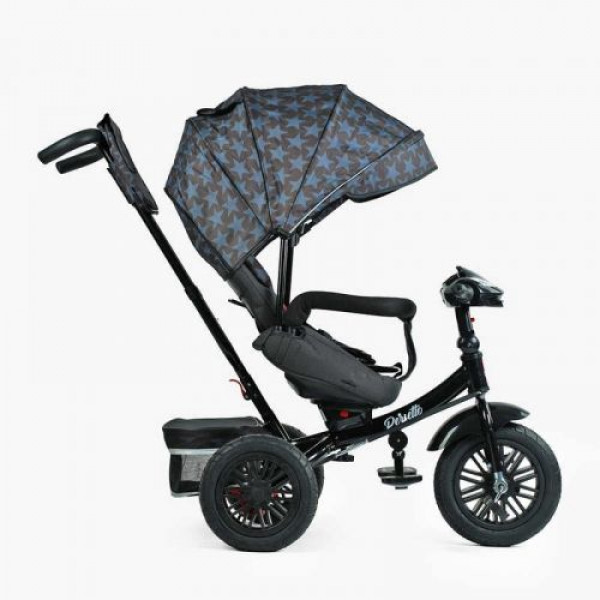 Велосипед 3-х колісний "BestTrike Perfetto" (поворотне сидіння, колеса гумові надувні, кошик, фара музична, USB, Bluetooth)