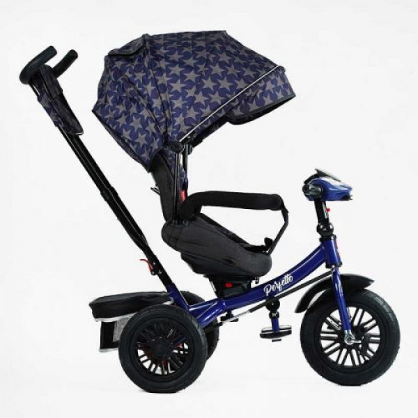 Велосипед 3-х колісний "BestTrike Perfetto" (поворотне сидіння, колеса гумові надувні, кошик, фара музична, USB, Bluetooth)