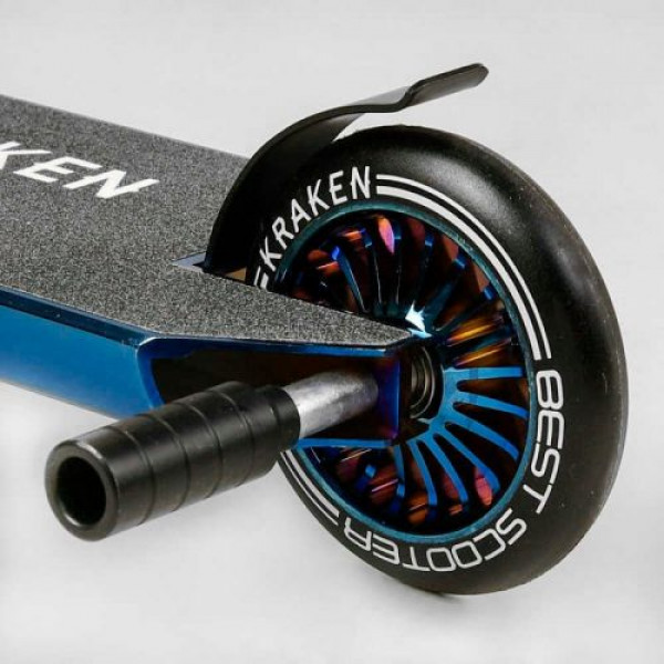 Самокат трюковий "Best Scooter. Kraken" (HIC-система, ПЕГИ, алюмінієвий диск та дека, АНОДОВАНИЙ, колеса PU 110мм, ширина керма 58 см)