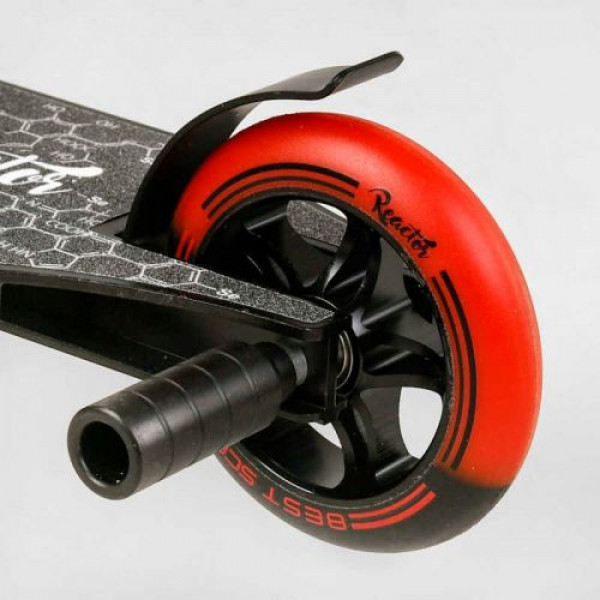 Самокат трюковий "Best Scooter Reactor" (HIC-система, ПЕГИ, алюмінієвий диск та дека, колеса PU, d=110 мм, ширина керма 55 см)