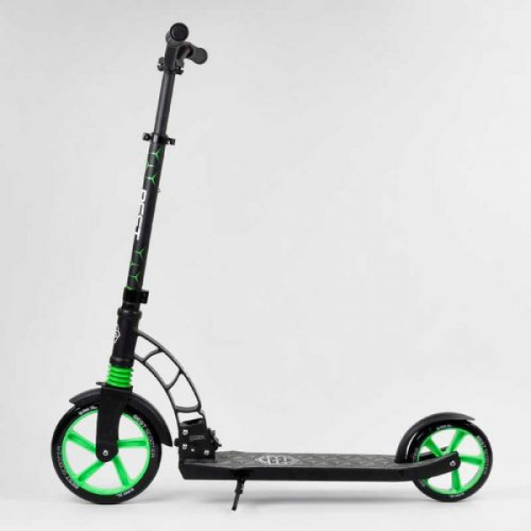 Самокат двоколісний "Best Scoote" (колеса PU, d переднього колеса - 23 см, d заднього колеса - 18 см, 1 амортизатор передній)