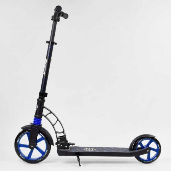 Самокат двоколісний "Best Scooter" (колеса PU, d переднього колеса - 23 см, d заднього колеса - 18 см, 1 амортизатор передній)