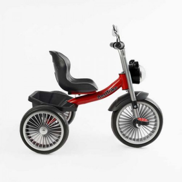 Велосипед 3-х колісний BS-69116 Best Trike колеса EVA переднє 10’’, заднє 8’’, сталева рама, УКР. ОЗВУЧУВАННЯ, кошик, в коробці