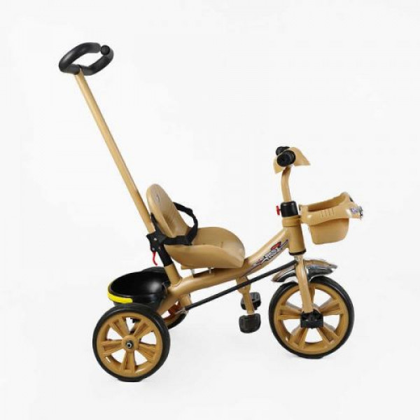 Велосипед 3-х колісний BS-70619 Best Trike колеса EVA переднє 10’’, заднє 8’’, сталева рама, УКР. ОЗВУЧУВАННЯ, батьківська ручка, в коробці