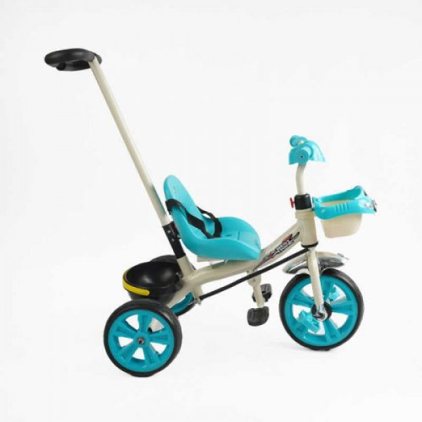Велосипед 3-х колісний BS-70815 Best Trike колеса EVA переднє 10’’, заднє 8’’, сталева рама, УКР. ОЗВУЧУВАННЯ, батьківська ручка, в коробці