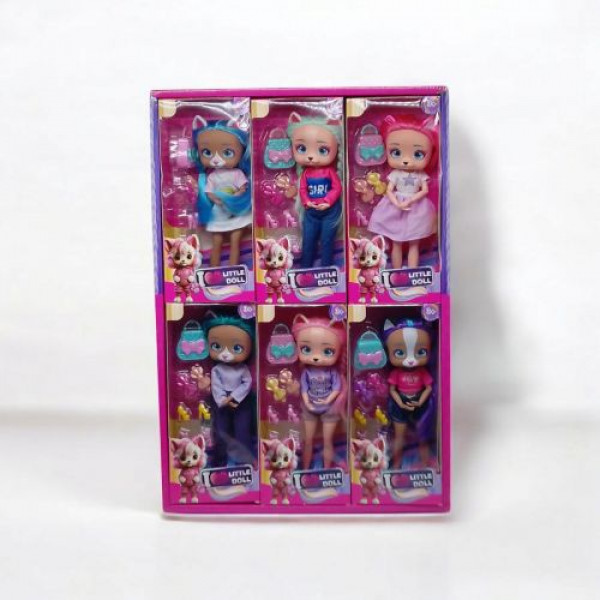 Лялька "Lovely doll", висота 27 см (фіолетова)