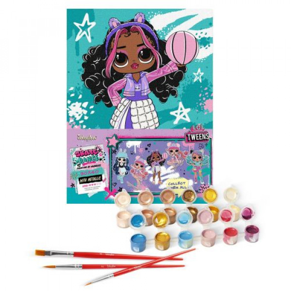 Картина за номерами - L.O.L. Surprise! Tweens Skate Dance Hoops Cutie (30х40 см)