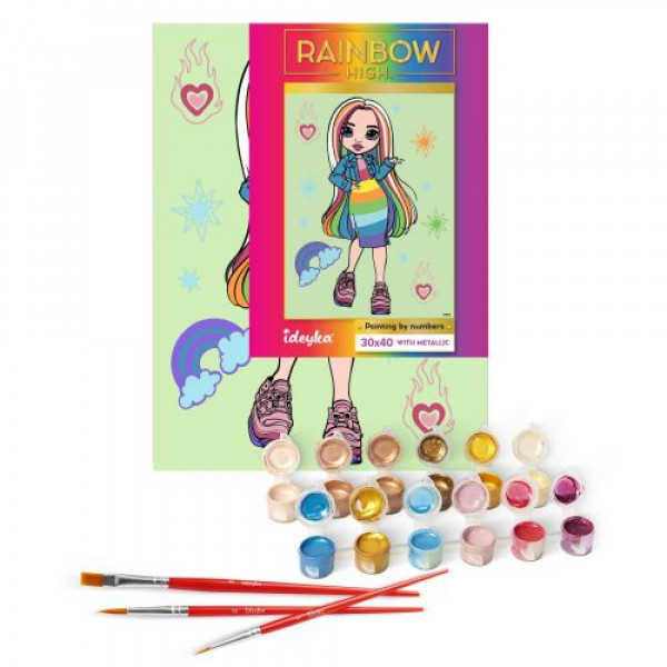 Картина по номерах "Rainbow High Amaya Raine" 30х40 см