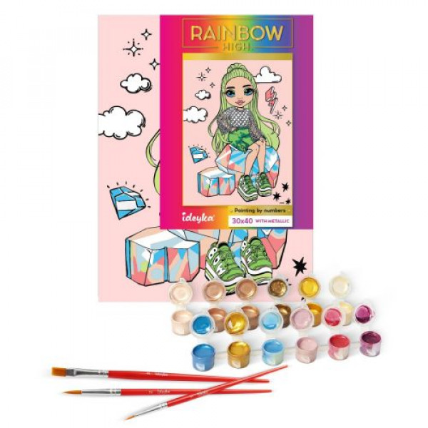Картина по номерах "Rainbow High Jade Hunter" 30х40 см