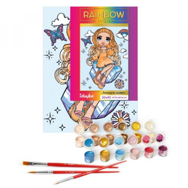 Картина по номерах "Rainbow High Poppy Rowan" 30х40 см