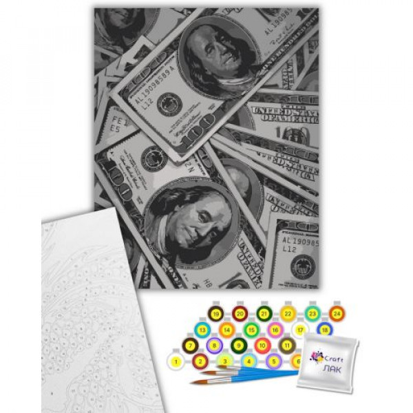 Картина за номерами "Money" 40х50 см
