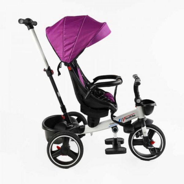 Велосипед 6390 BestTrike Oscar (1) ПОВОРОТНЕ СИДІННЯ, КЕРМО СКЛАДАЄТЬСЯ, КОЛЕСА З ПРОГУМОВАНИМ PU, КОШИК, ТЕЛЕСКОПІЧНА РУЧКА