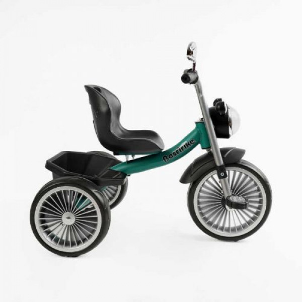 Велосипед 3-х колісний Best Trike (1) колеса EVA переднє 10’’, заднє 8’’, сталева рама, УКР. ОЗВУЧУВАННЯ, кошик, в коробці