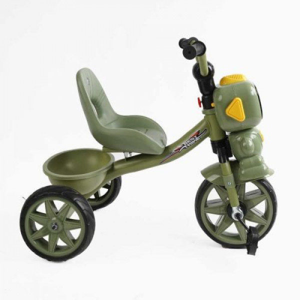Велосипед 3-х колісний BS-50570 Best Trike (1) колеса EVA переднє 10’’, заднє 8’’, сталева рама, УКР. ОЗВУЧУВАННЯ, кошик, в коробці