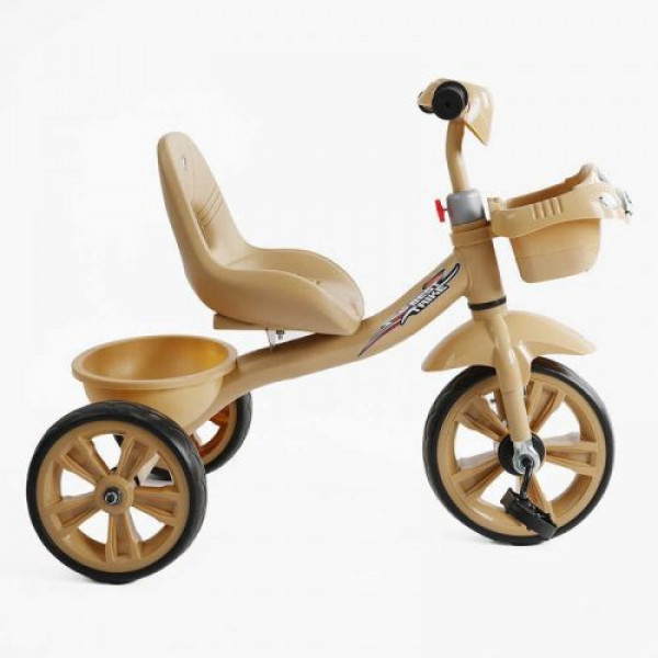 Велосипед 3-х колісний BS-60530 Best Trike (1) колеса EVA переднє 10’’, заднє 8’’, сталева рама, УКР. ОЗВУЧУВАННЯ, кошик, в коробці