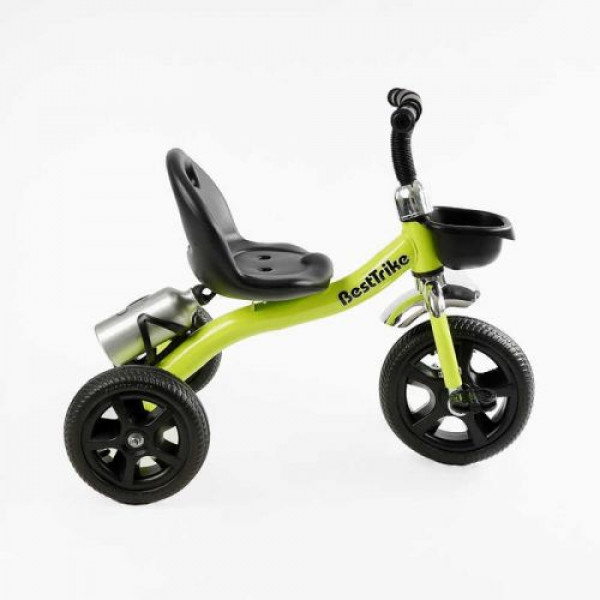 Велосипед 3-х колісний "Best Trike" (сталева рама, колеса EVA, переднє d=10’’, заднє d=8’’, кошик, пляшечка, в коробці)