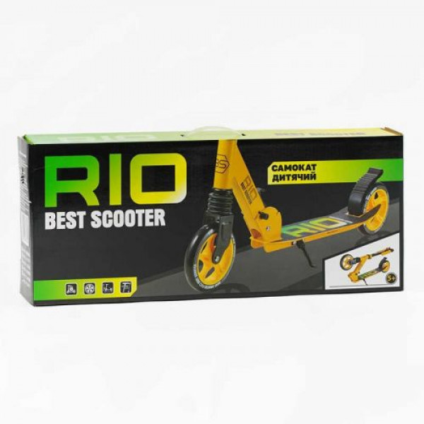 Самокат двоколісний Best Scooter R - 23617 (4) колеса PU 145мм, передній амортизатор, алюмінієве гальмо, в коробці
