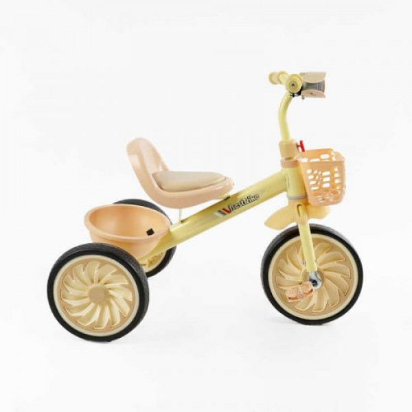 Велосипед 3-х колісний BS-33260 Best Trike (1) колеса EVA переднє 12’’, заднє 10’’, сталева рама, УКР. ОЗВУЧУВАННЯ, світло, 2 кошики, в коробці