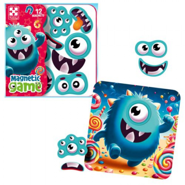 Гра розвиваюча Vladi Toys магнітна "Емоції Монстрика" (укр)