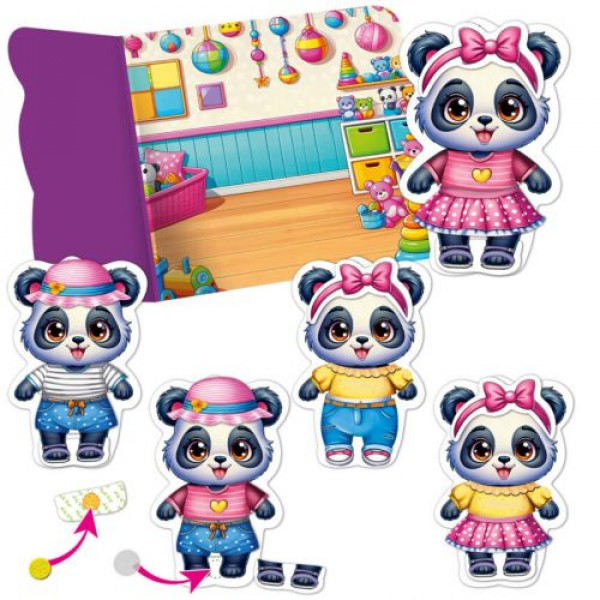 Гра розвиваюча Vladi Toys з липучками "Пандочка" VT1320-05