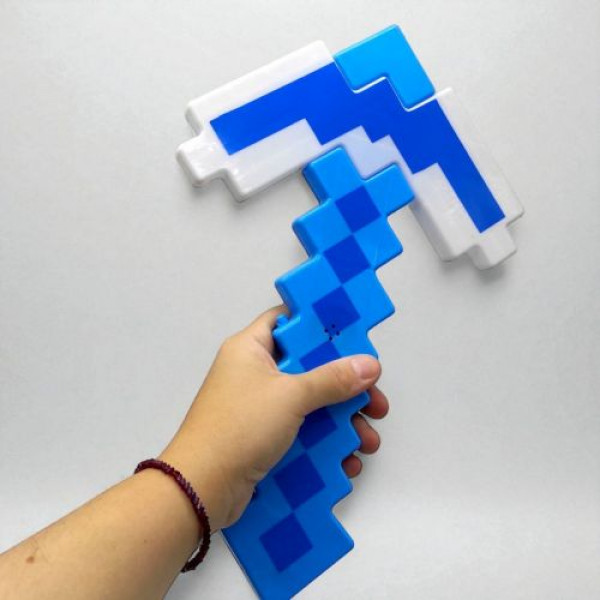 Кирка (кайло) "Minecraft/Майнкрафт", 34 см, синя