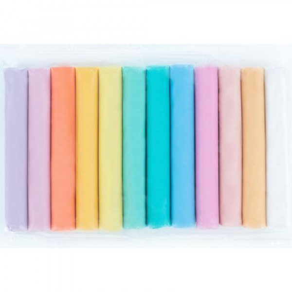 Пластилін восковий, 12 кольорів, 200 г. Kite Creative Pastel