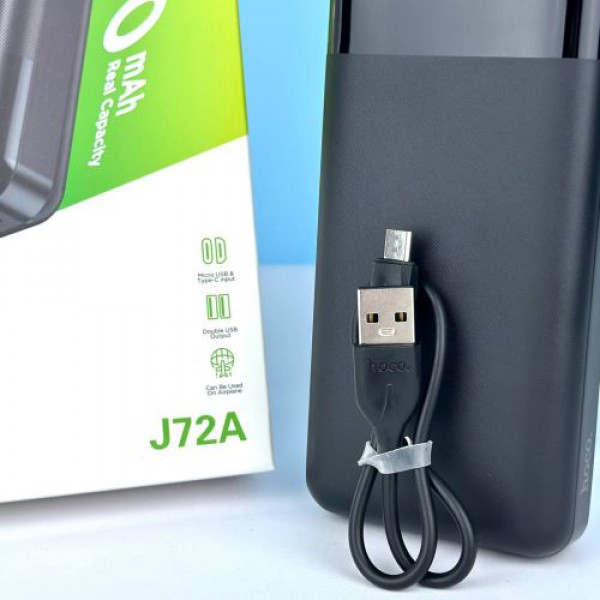 Портативний зарядний пристрій "Hoco J72A" (20000mAh), чорний