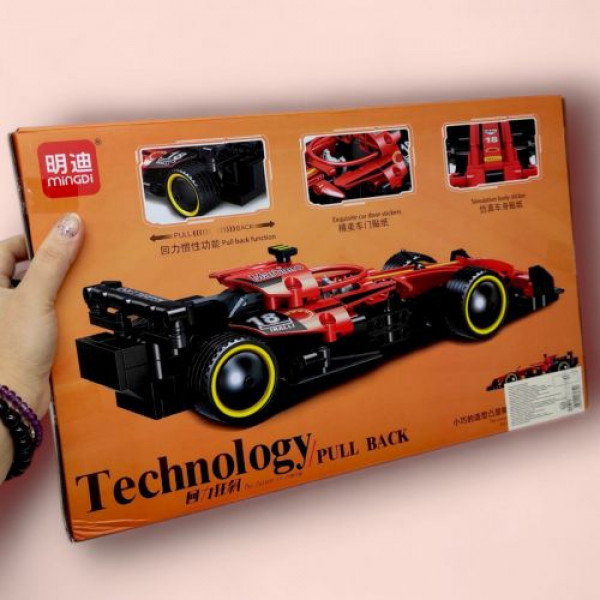 Конструктор “Спортивна машина” (293 деталі), інерція, масштаб 1:18